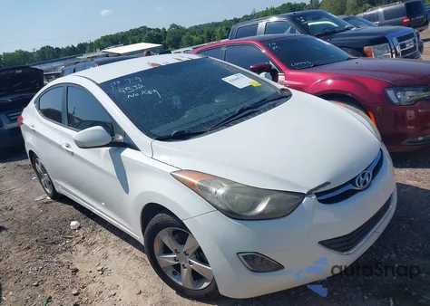2013 Hyundai Elantra Gls z USA, uszkodzony, nr VIN 5NPDH4AEXDH315540